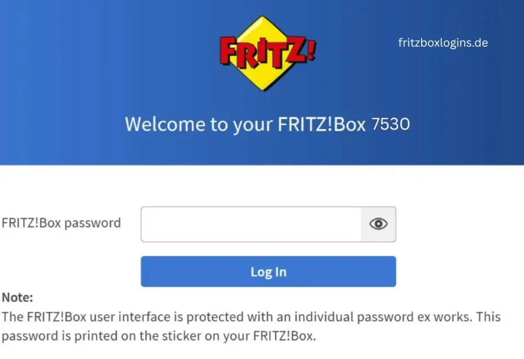 fritz.box 7530 login