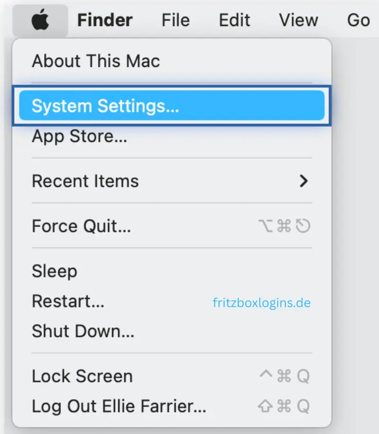 fritzbox Login über Mac