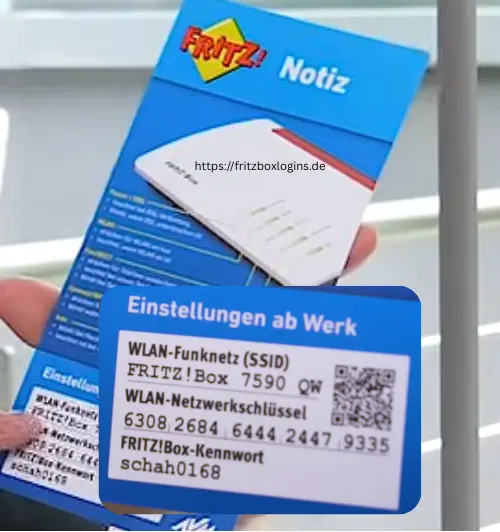 FRITZ!Box 7590 Glasfaser passwort und namen